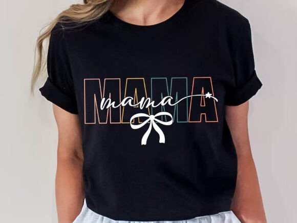 Coquette Bow Mama Svg, Mama T-shirt Design Review
