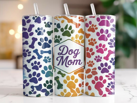 Dog Mom Paw Print 20oz Tumbler Wrap PNG: A Designer’s Real-Use Review
