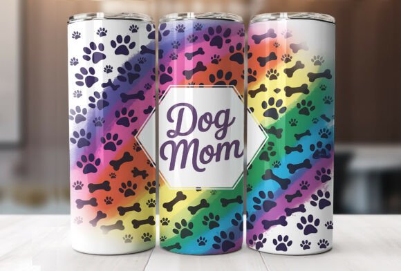 Dog Mom Tumbler Wrap Sublimation PNG Review