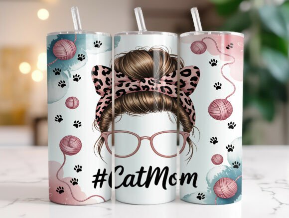 Messy Bun Cat Mom 20oz Tumbler Wrap: A Designer’s Honest Review for Real Embroidery Use