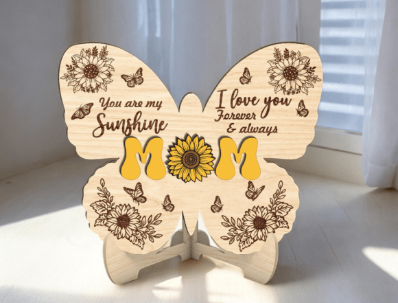 Sunflower Mom Butterfly Sign SVG Review for Real Embroidery Projects