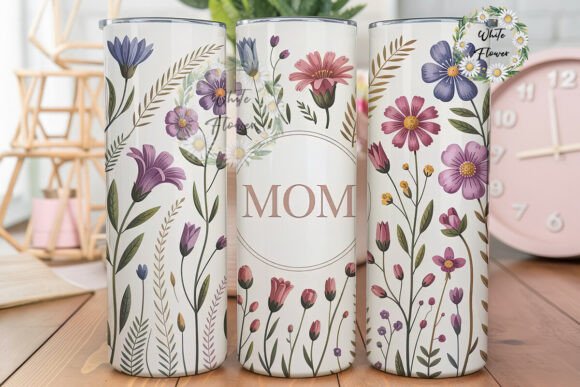 Watercolor Mom Flowers Tumbler Wrap Review